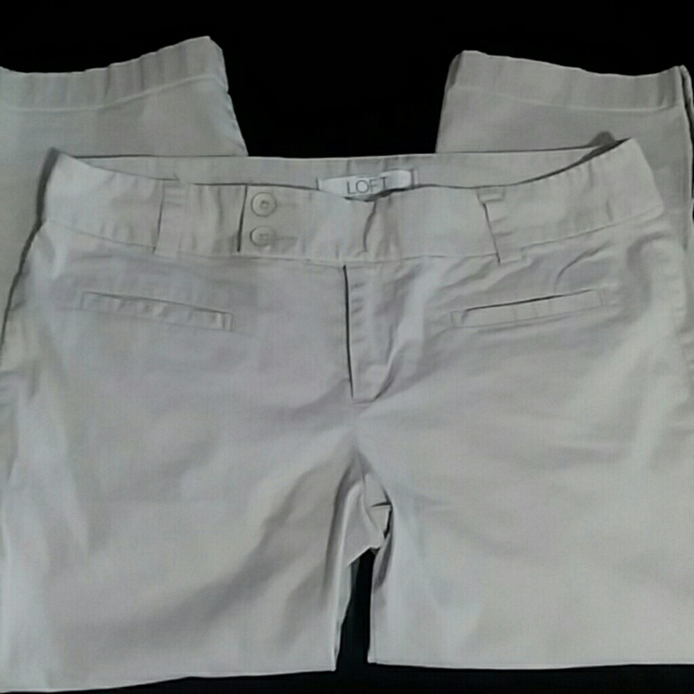 LOFT khaki capris